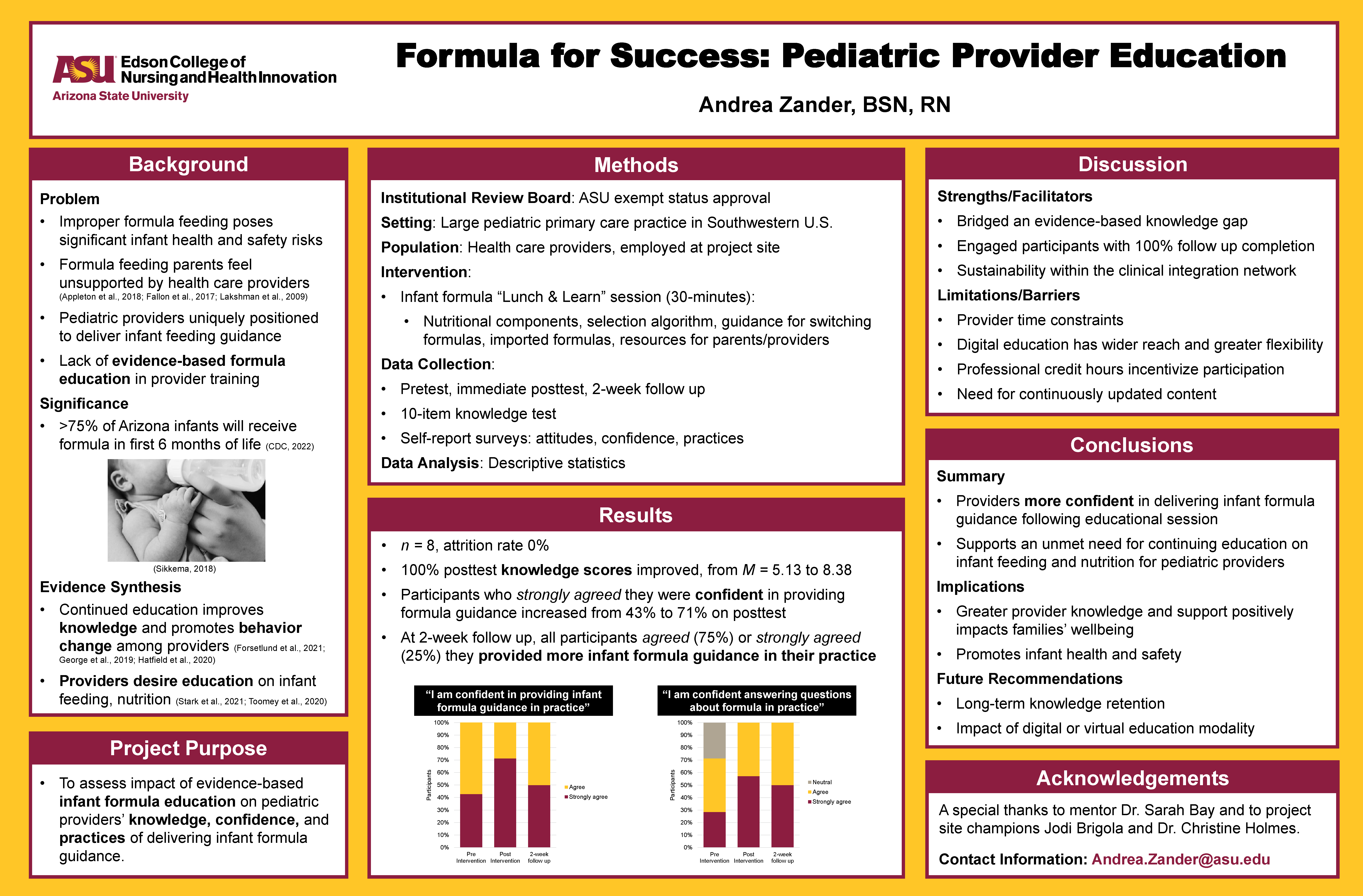 Formula for Success: Pediatric Provider Education poster