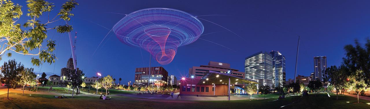 Downtown Phoenix Campus at night