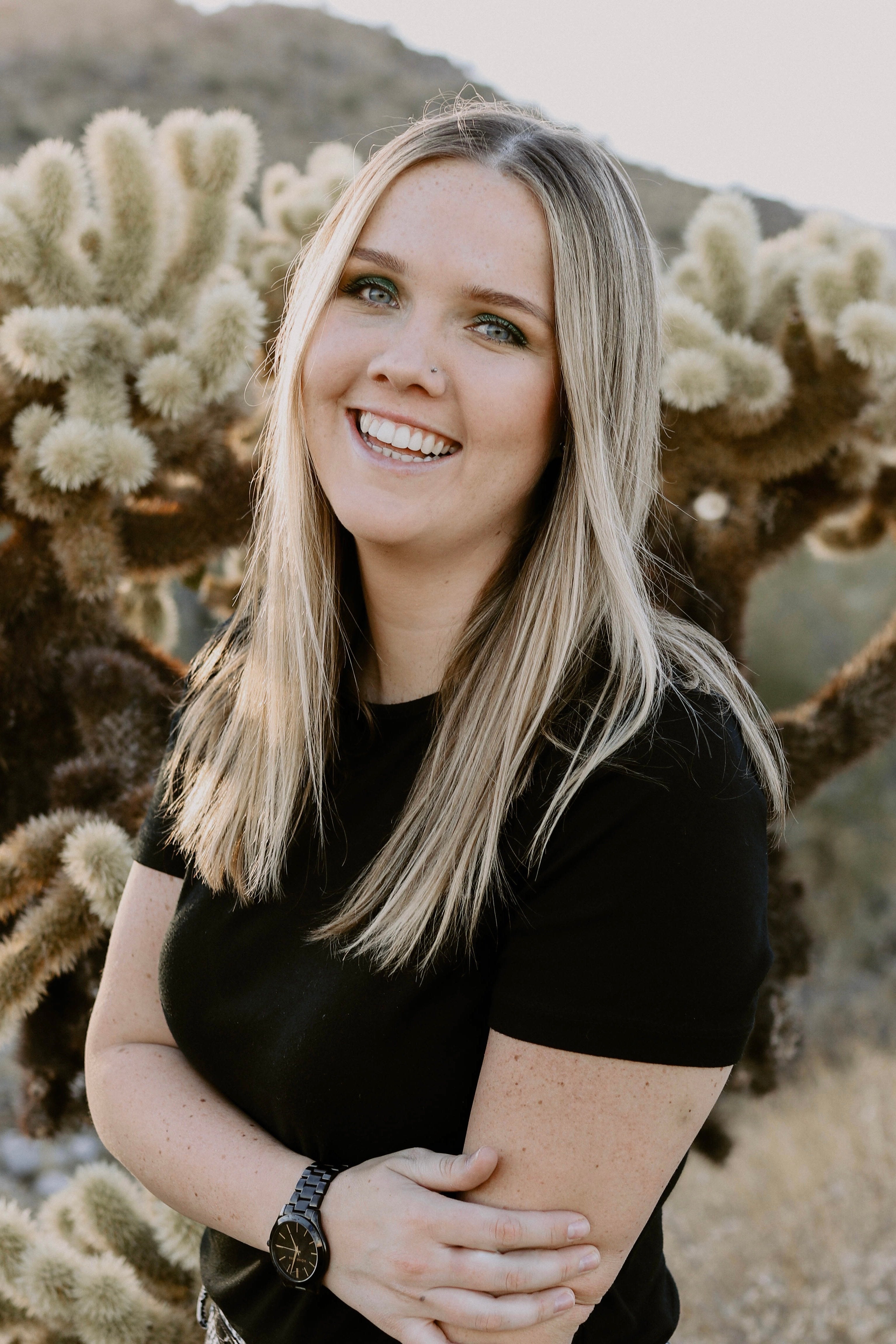 Picture of Tatum Tignor in front of Cactus