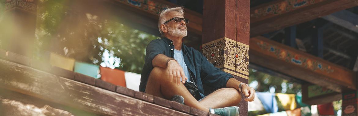 Elderly Man sitting down