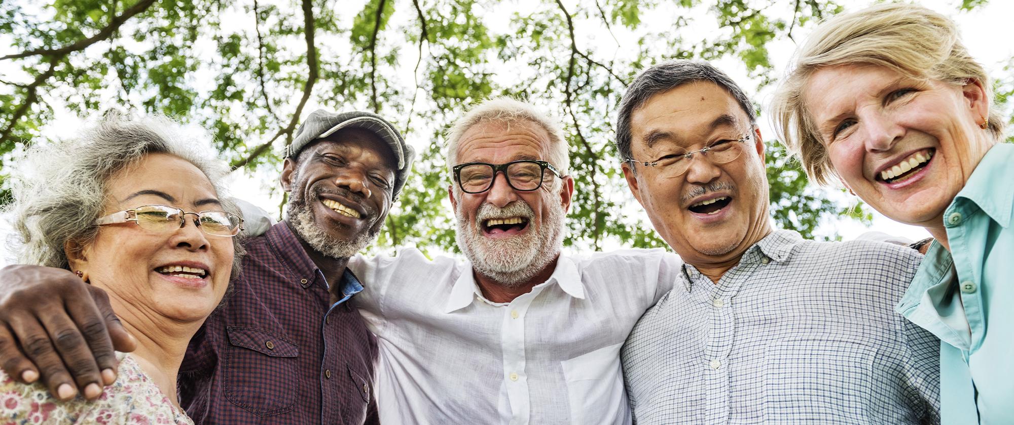 Group of elderly adults
