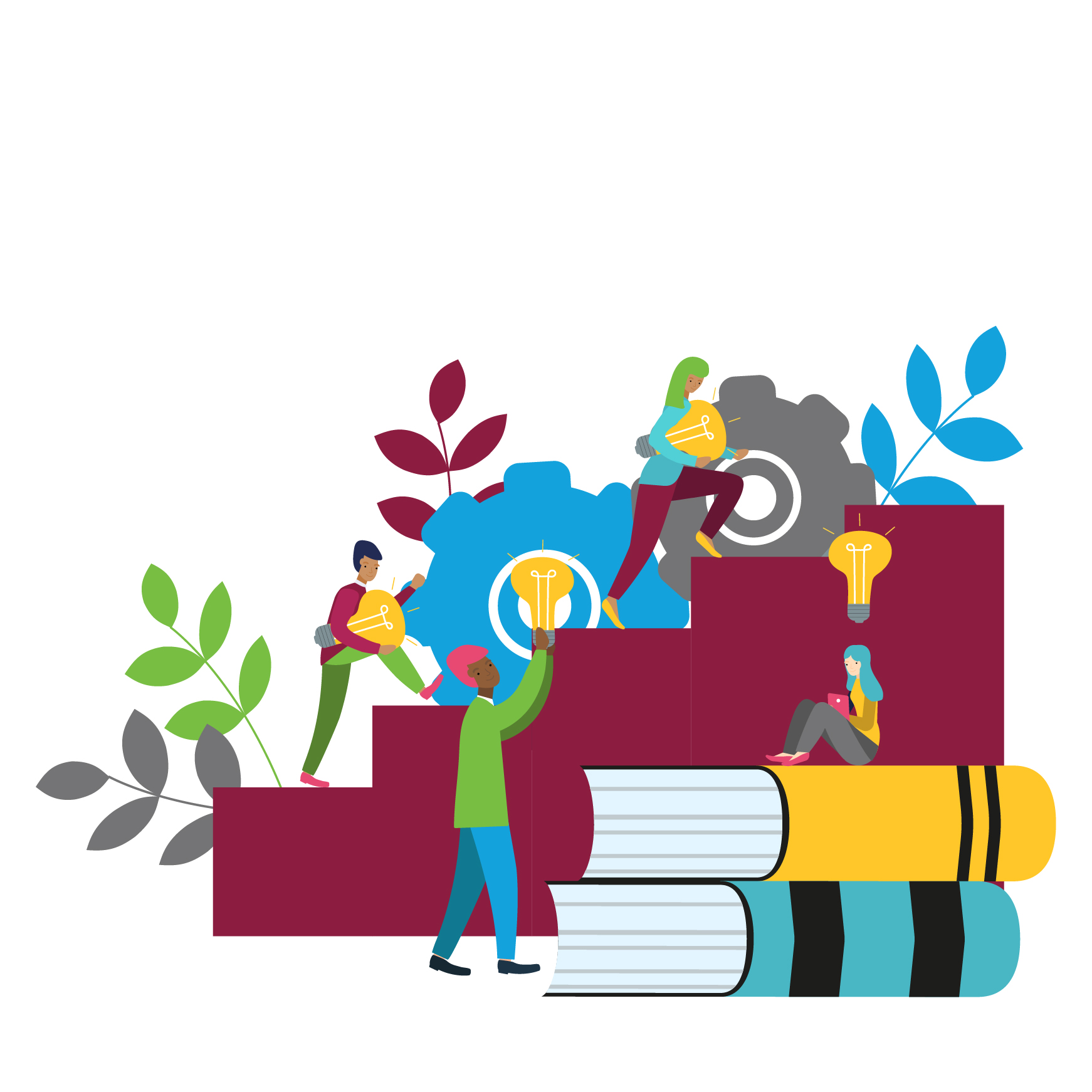 Learn and Engage Graphic