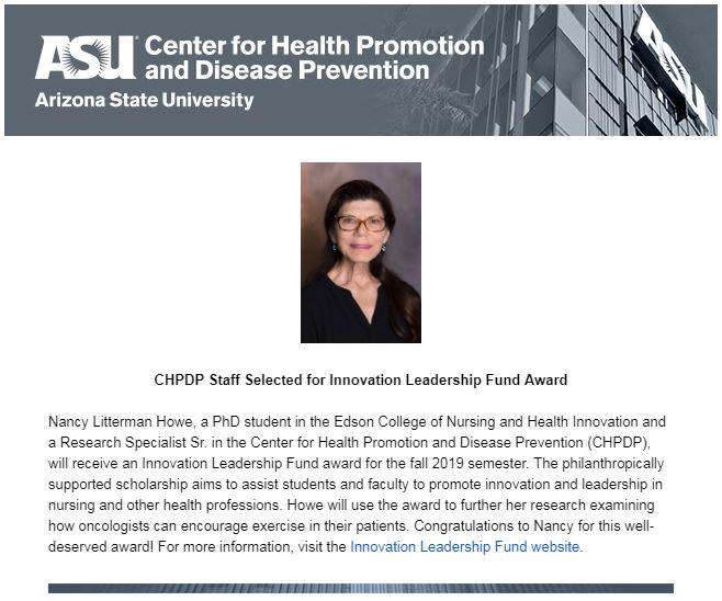 CHPDP Staff Selected for Innovation Leadership Fund Award