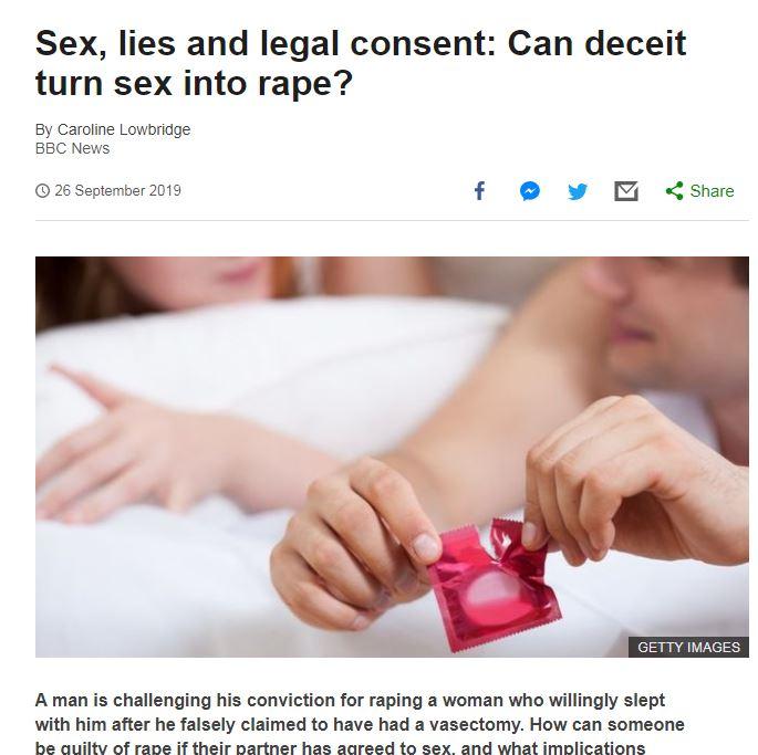 BBC News coverage of Dr. Kelly Cue Davis Stealthing Research Article